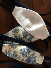 Pre-Order French Toile Cotton Strap Mask